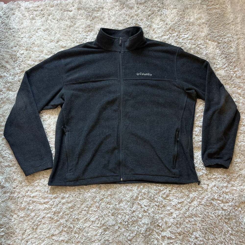 Columbia Men's Black Full-Zip Fleece Jacket XXL